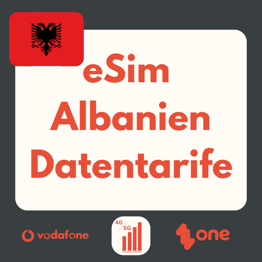 Albanien eSIM: LTE | 4G | 5G Datenpakete