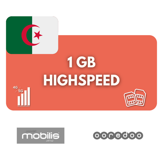 1 gigabyte of data volume Algeria (7 days)