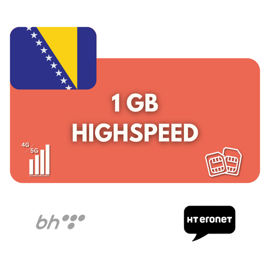 1 Gigabyte Datenvolumen Bosnien (7 Tage)