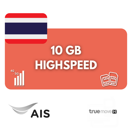 10 Gigabyte Datenvolumen Thailand (30 Tage)