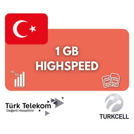 1 Gigabyte Datenvolumen Türkei (7 Tage)