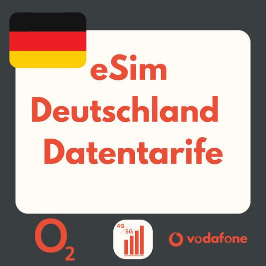 Deutschland eSIM: LTE | 4G | 5G Datenpakete