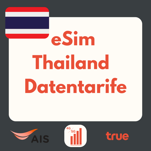 Thailand eSIM: LTE | 4G | 5G-datapakketten