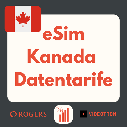 Kanada eSIM: LTE | 4G | 5G Datenpakete