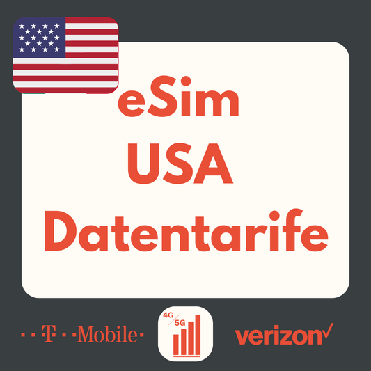 USA eSIM: LTE | 4G | 5G Datenpakete