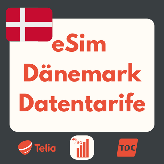 Dänemark eSIM: LTE | 4G | 5G Datenpakete