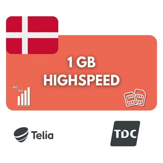 1 Gigabyte Datenvolumen Dänemark (7 Tage)