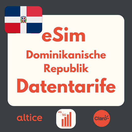 Dom Republik eSIM: LTE | 4G | 5G Datenpakete