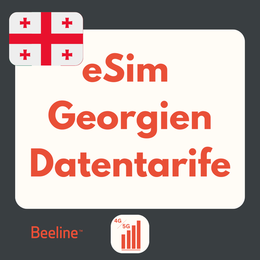 Georgien eSIM: LTE | 4G | 5G Datenpakete