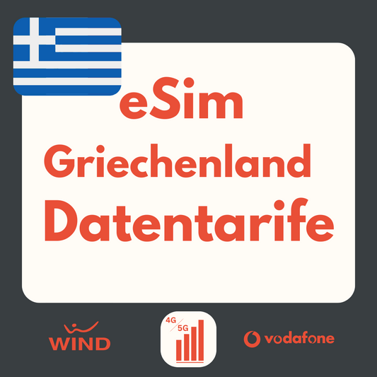 Griechenland eSIM: LTE | 4G | 5G Datenpakete