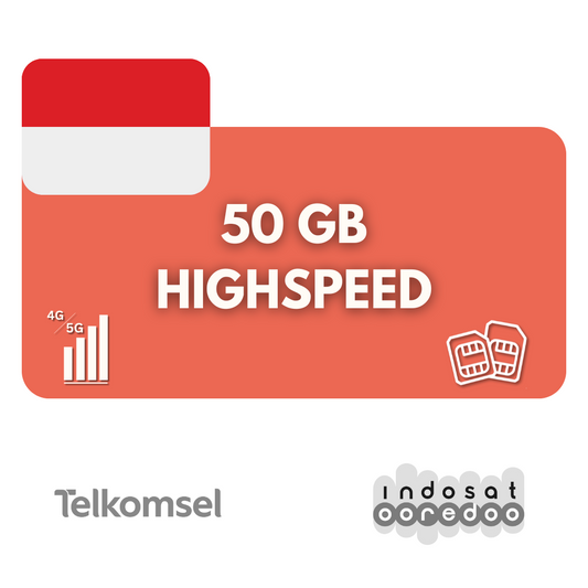 50 Gigabyte Datenvolumen Indonesien