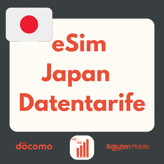 Japan eSIM: LTE | 4G | 5G Datenpakete