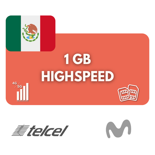 1 Gigabyte Datenvolumen Mexiko (7 Tage)