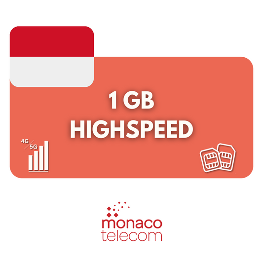 1 Gigabyte Datenvolumen Monaco (7 Tage)