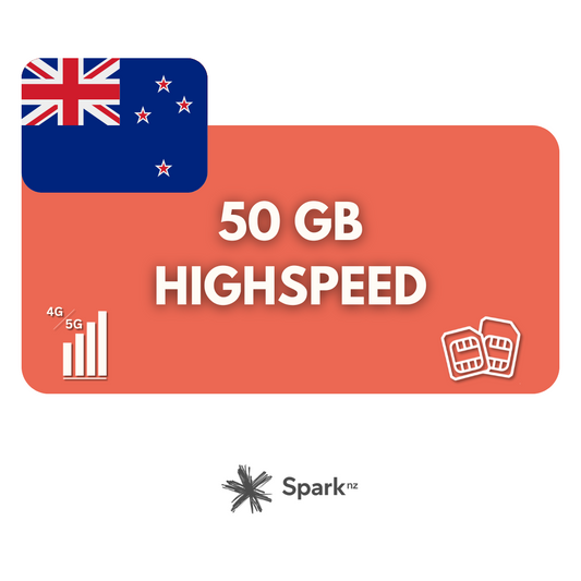 50 Gigabyte Datenvolumen Neuseeland (180 Tage)
