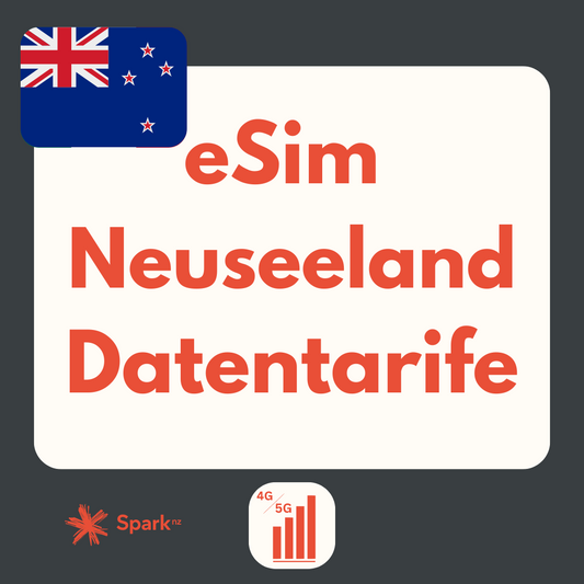 Neuseeland eSIM: LTE | 4G | 5G Datenpakete