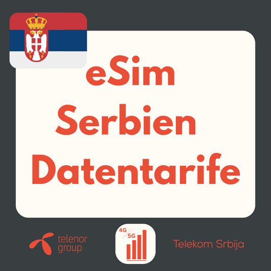 Servië eSIM: LTE | 4G | 5G-datapakketten 