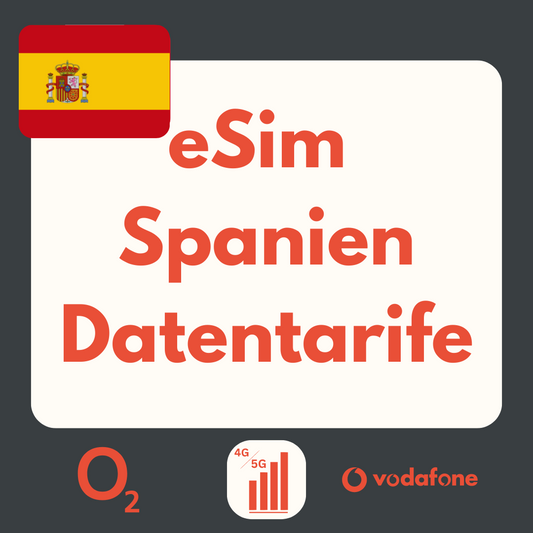 Spanje eSIM: LTE | 4G | 5G-datapakketten 