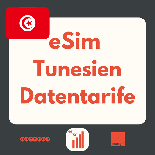 Tunesië eSIM: LTE | 4G | 5G-datapakketten