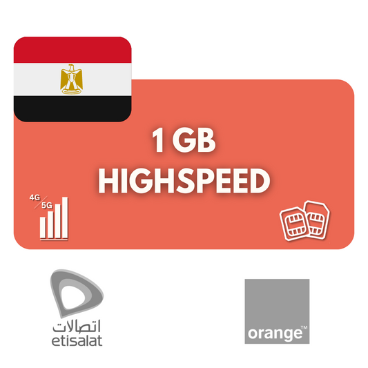 1 Gigabyte Datenvolumen Ägypten (7 Tage)