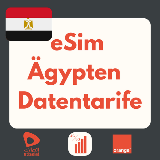 Ägypten eSIM: LTE | 4G | 5G Datenpakete