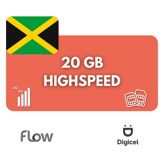 20 GB Datenvolumen Jamaika (30 Tage)