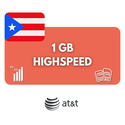 1 GB Datenvolumen Puerto Rico (7 Tage)