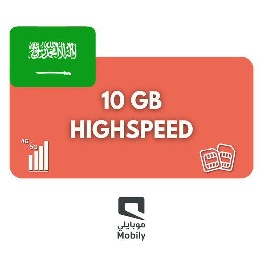 10 GB Datenvolumen Saudi Arabien (30 Tage)