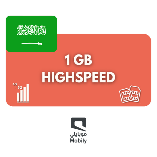 1 GB Datenvolumen Saudi Arabien (7 Tage)