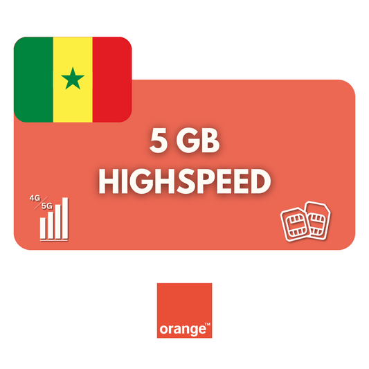 5 GB Datenvolumen Senegal (30 Tage)