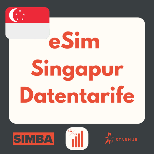 Singapur eSIM: LTE | 4G | 5G Datenpakete