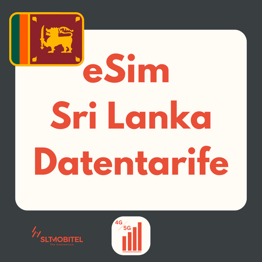Sri Lanka eSIM: LTE | 4G | 5G Datenpakete