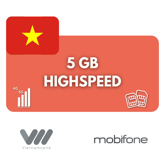 5 GB Datenvolumen Vietnam (30 Tage)