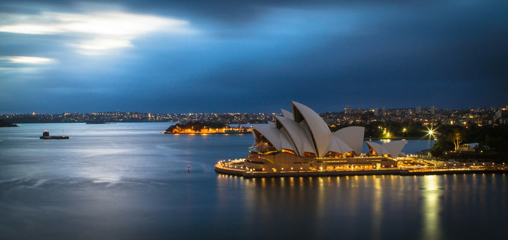 Opernhaus von Sydney am Abend